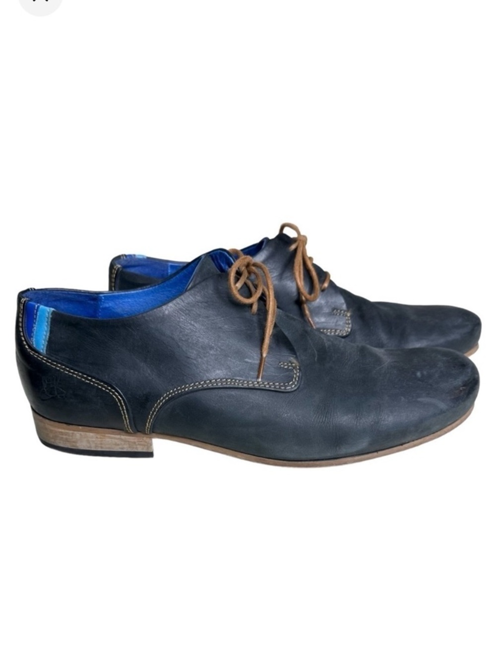 John Fluevog Men’s Black Derby Shoes. Size 9
